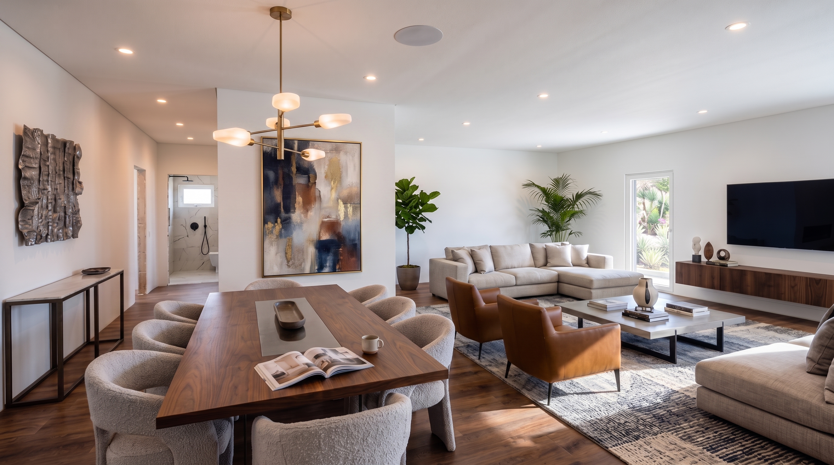 Interior architectural visualization of Vale Lagar 89 in Portimao