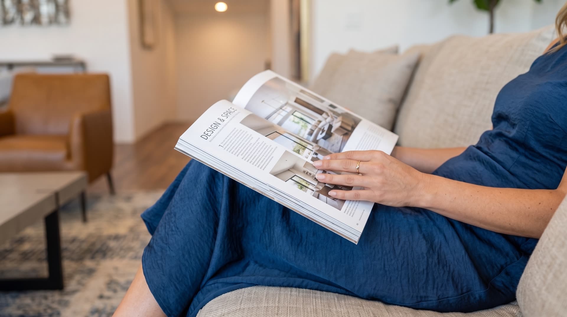 Living room lifestyle scene at Vale Lagar 89